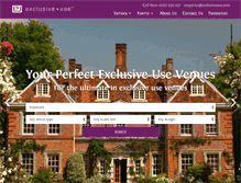 Tablet Screenshot of exclusiveuse.com